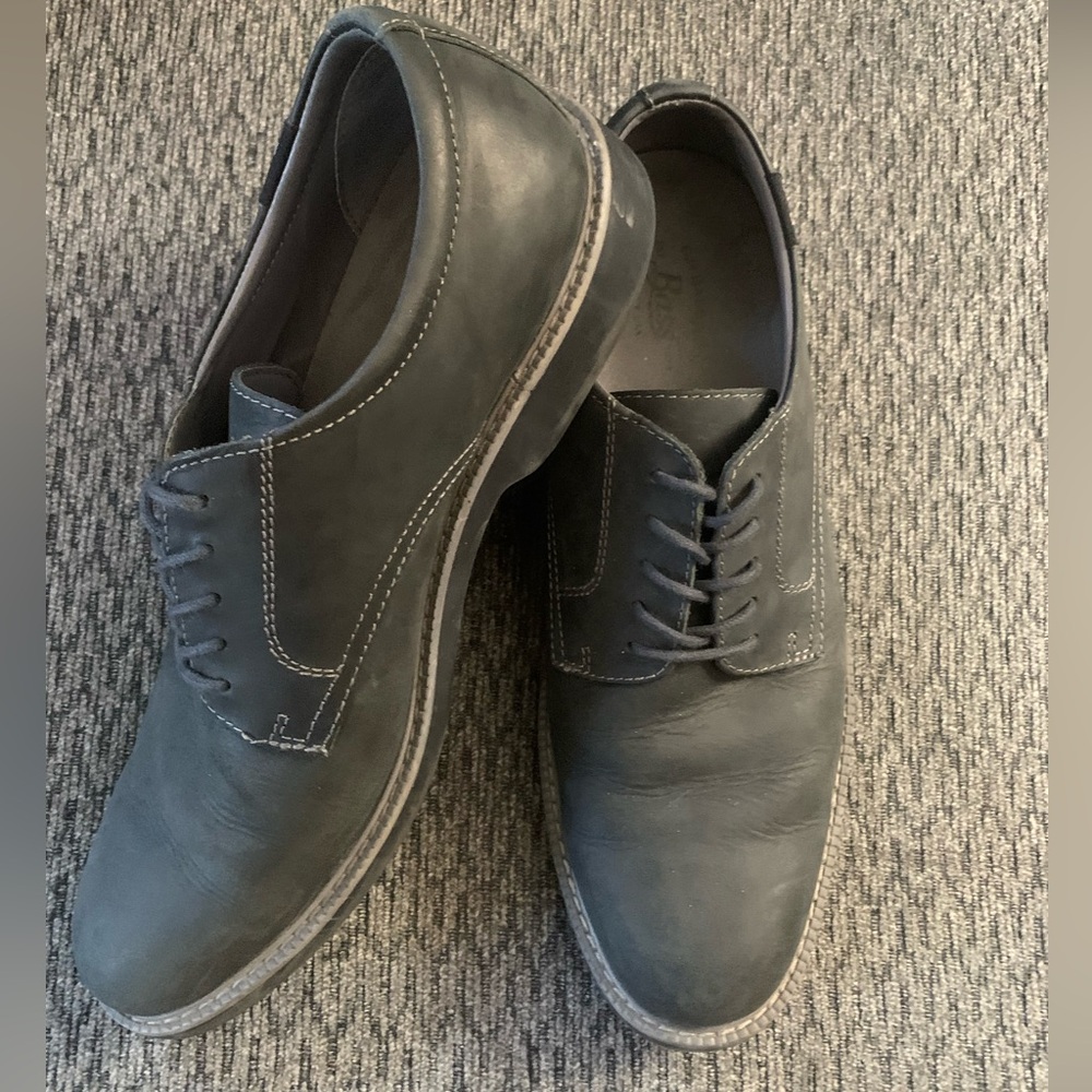 G.H. BASS & CO.  Men’s Pasadena Premium Gray Nubuck Oxford Shoes Size 10.5